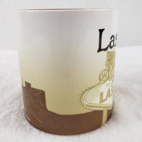 Starbucks 2011 Las Vegas Mug City Series Ceramic Coffee Cup Brown Micro DW Safe - Picture 2 of 7